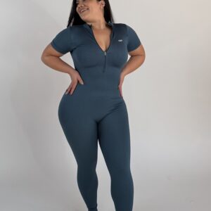 Teal Goddess Open-Back Suit One Size