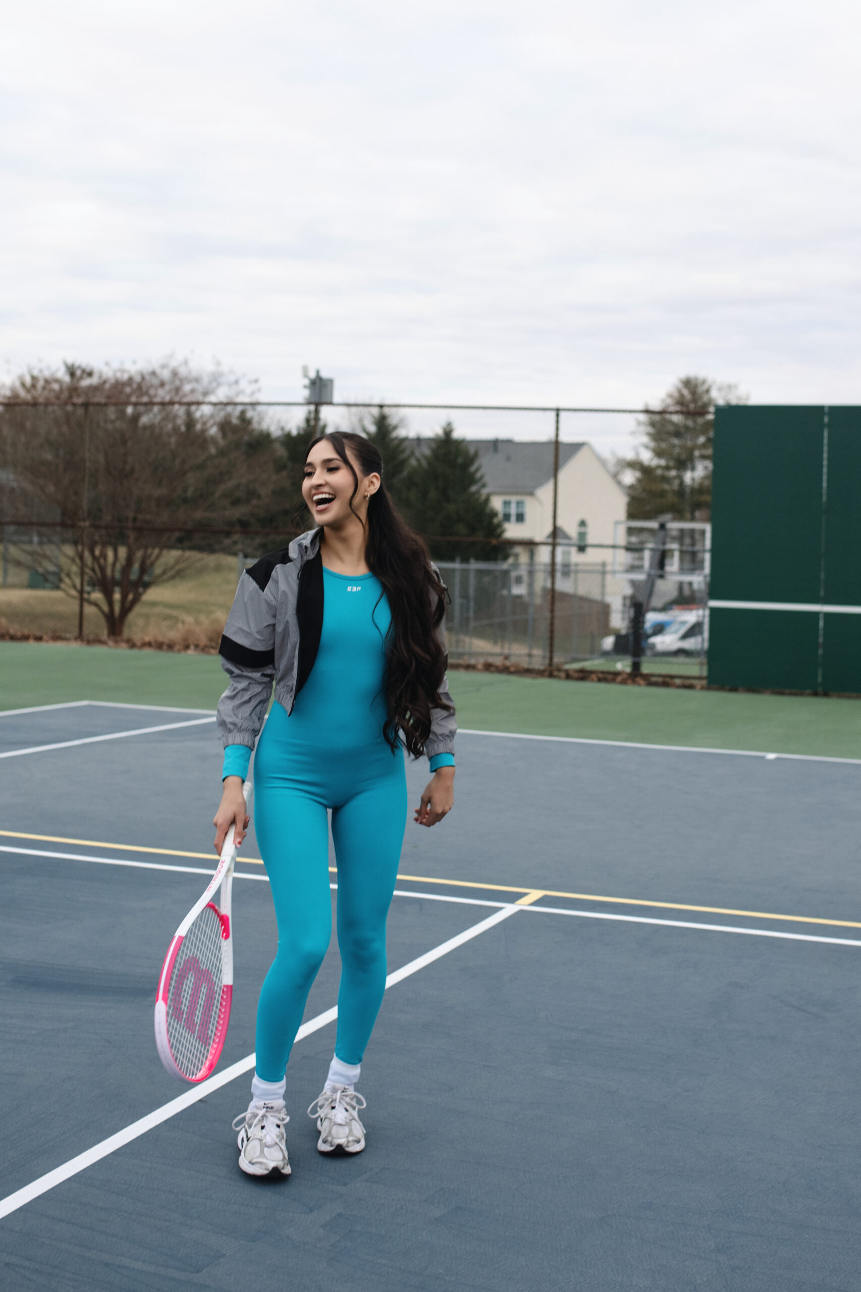 Eternal Flow Open-Back Jumpsuit – Baby Blue - Image 2